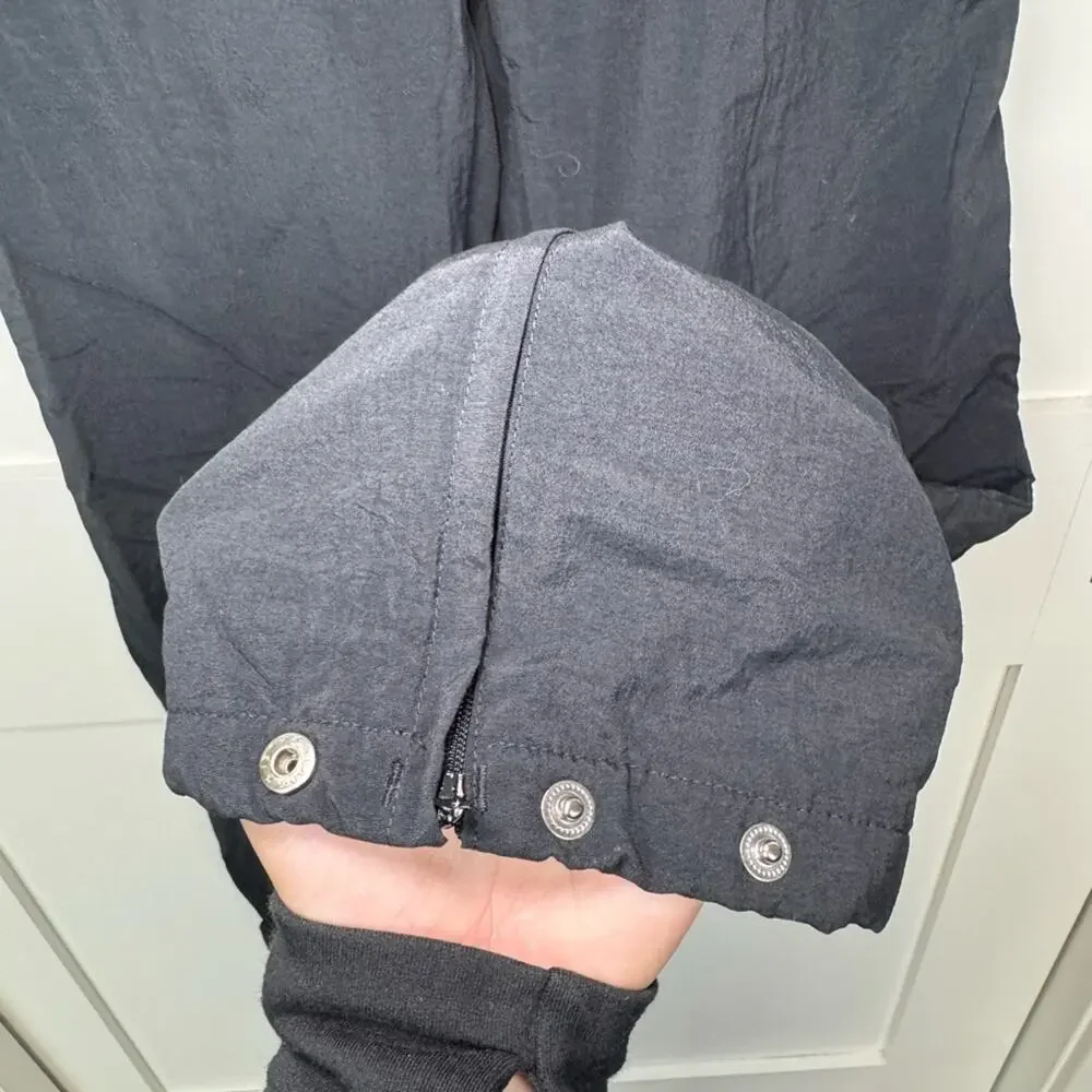 Adidas Men’s Vintage Nylon Sports Pant Trousers Black Size Small